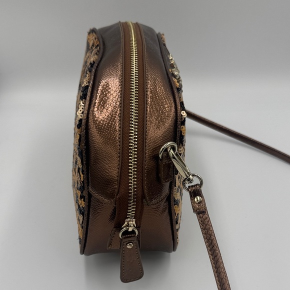 Sharif Gold and Black Sequin Crossbody or Clutch